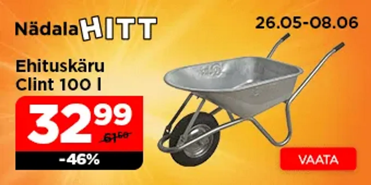 NädalaHITT Ehituskäru Clint 100 l