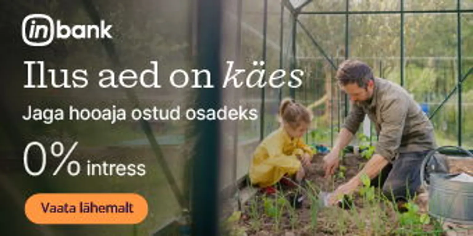 Ilus aed on kaes Jaga hooaja ostud osadeks 0% intress